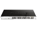 Коммутатор D-Link DGS-1210-28MP/FL1A, 24×1 Гбит/с + 4×1 Гбит/с Combo, настраиваемый