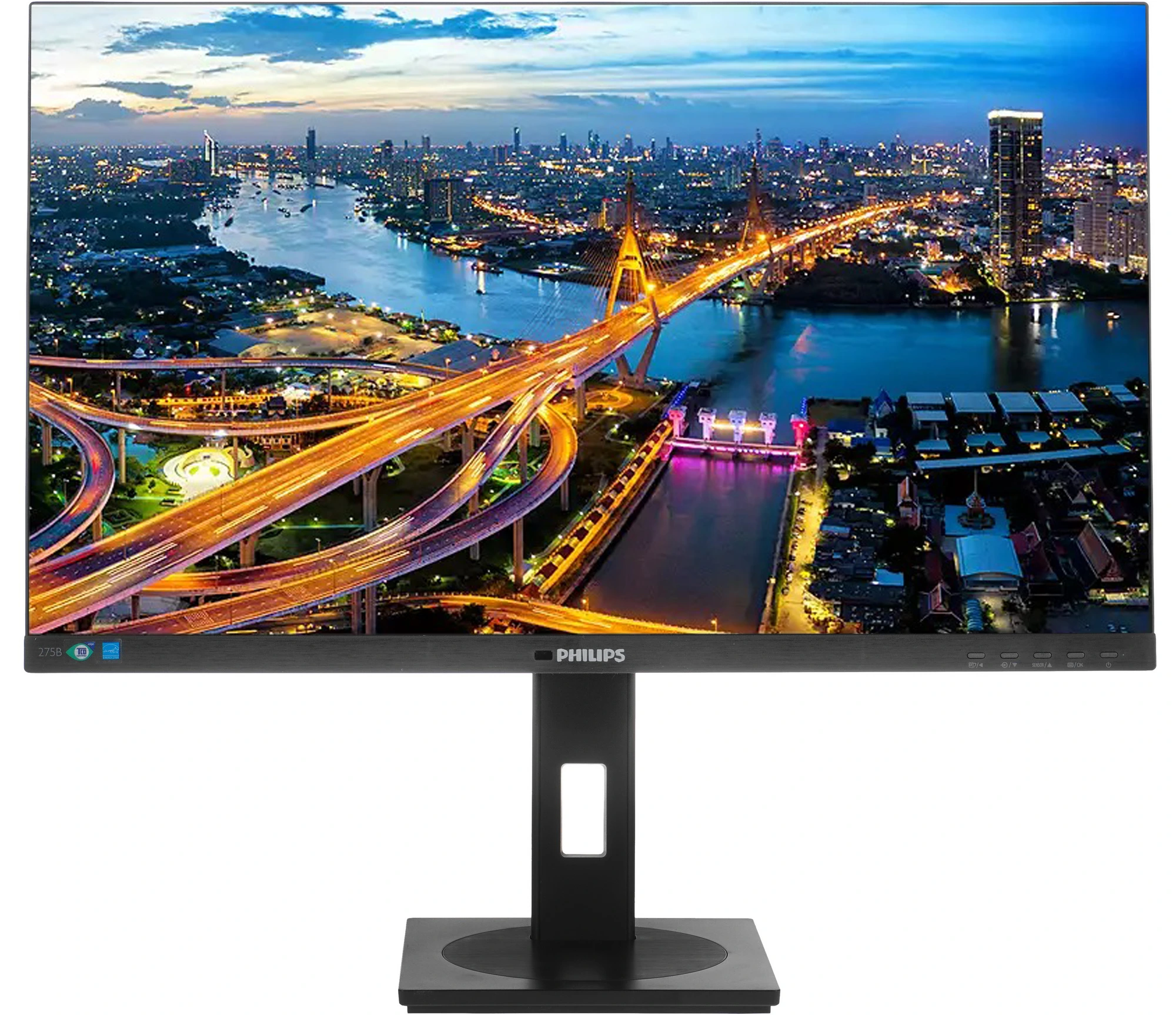 Монитор 27" Philips 275B1 IPS 2560x1440, 75 Гц, 4 мс, 16:9, 350 кд/м², HDMI, DisplayPort, DVI-D, Flicker Free, Low Blue Light, черный