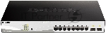 Коммутатор D-Link DGS-1210-10MP/FL 8G 2SFP 130W управляемый