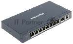 Коммутатор Hikvision DS-3E0310P-E/M, 8×100 Мбит/с PoE+ + 1×1 Гбит/с RJ45 + 1×1 Гбит/с Combo, неуправляемый