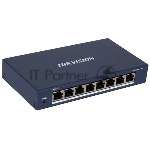 Коммутатор Hikvision DS-3E1508-EI, 8×1 Гбит/с, управляемый