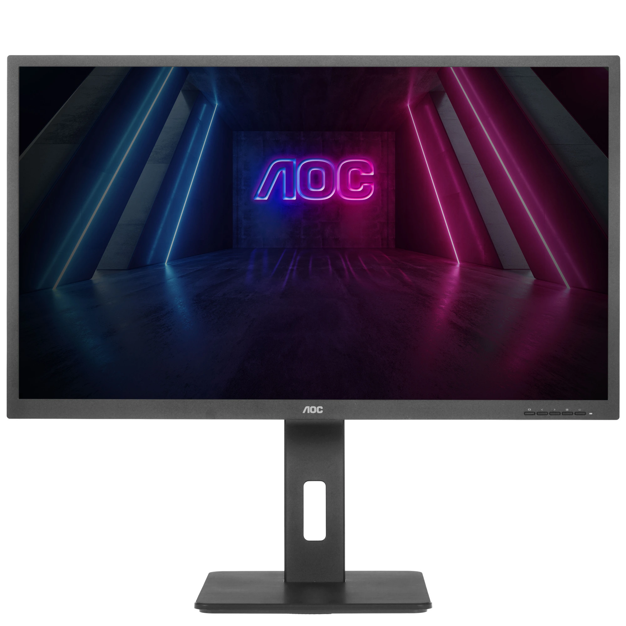Монитор 31.5" AOC Q32P2 IPS 2560x1440, 75 Гц, 4 мс (GtG), 16:9, 250 кд/м², 2xHDMI 1.4, DP 1.2, USB Hub (4x USB), 3.5 Jack, динамики (2x3 Вт), Adaptive-Sync, VESA 100x100, черный