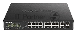 Коммутатор D-Link DES-1018MPV2/A1A, 16×100 Мбит/с + 2×1 Гбит/с Combo, неуправляемый