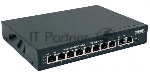 Коммутатор OSNOVO SW-20820(120W), 8×100 Мбит/с PoE + 2×1 Гбит/с, неуправляемый