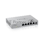 Коммутатор мультигигабитный Zyxel MG-105, 5x1/2,5GE, настольный, бесшумный
