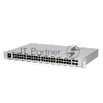 Коммутатор в стойкуUbiquiti UniFi Professional 48Port Gigabit Switch with Layer3 Features and SFP+ USW-Pro-48-EU , 48х 1G RJ45, 4х 10G SFP+