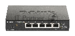 Коммутатор D-Link DGS-1100-05PDV2, 5×1 Гбит/с, настраиваемый