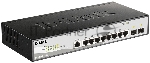 Коммутатор D-Link DGS-1210-10/ME/B2A 2 уровня с 8 портами 10/100/1000Base-T и 2 портами 1000Base-X SFP