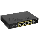 Коммутатор Netis P116GH, 16×100 Мбит/с PoE+ + 2×1 Гбит/с + 1×1 Гбит/с SFP, неуправляемый