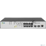 Коммутатор SNR SNR-S2200G-8T-POE, 8×1 Гбит/с PoE + 2×1 Гбит/с SFP, управляемый
