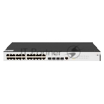 Коммутатор SNR SNR-S2982G-24T-POE-E, 24×1 Гбит/с PoE + 4×1 Гбит/с SFP, управляемый