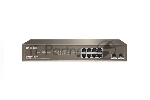 Коммутатор IP-COM G1110P-8-150W, 8×1 Гбит/с PoE + 2×1 Гбит/с SFP, неуправляемый