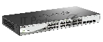 Коммутатор D-Link DGS-1210-28P/ME/B2A, 24×1 Гбит/с + 4×1 Гбит/с SFP, управляемый