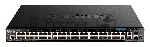 Коммутатор управляемый L3 стекируемый D-Link DGS-1520-52MP/A1A с 44 портами 10/100/1000Base-T, 4 портами 100/1000/2.5Gbase-T, 2 портами 10Gbase-T и 2 портами 10Gbase-X SFP+