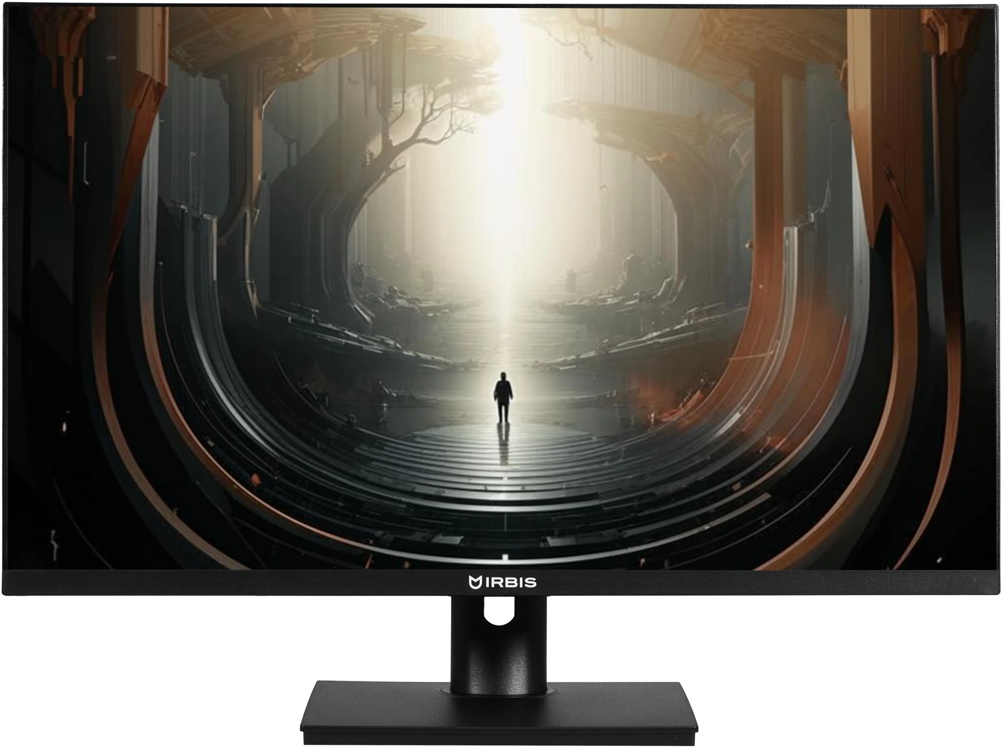 Монитор 27" IRBIS SMARTVIEW IMVW27FIDR IPS 1920x1080, 75 Гц, 3 мс, 16:9, 250 кд/м², DisplayPort, HDMI, VGA, встроенные динамики, Flicker Free, трехсторонний безрамочный дизайн, регулировка по высоте, поворот на 90 градусов, черный