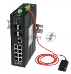 Коммутатор OSNOVO SW-80804/ILS, 8×1 Гбит/с PoE + 4×1 Гбит/с SFP, управляемый