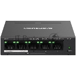 Коммутатор Mercusys MS105GP, 4×1 Гбит/с PoE + 1×1 Гбит/с, неуправляемый