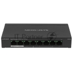 Коммутатор Mercusys MS108GP, 7×1 Гбит/с PoE + 1×1 Гбит/с, неуправляемый