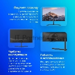Монитор 23.8" Dahua DHI-LM24-B200S VA 1920x1080, 100 Гц, 5 мс, 16:9, 250 кд/м², HDMI, VGA, Low Blue Light, черный