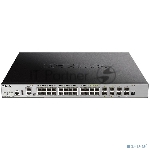 Коммутатор D-Link DGS-3630-28PC/A2ASI, 24×1 Гбит/с PoE + 4×10 Гбит/с SFP+, управляемый