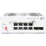 Коммутатор Unmanaged Industrial Switch 8x1000Base-T PoE, 2x1000Base-X SFP, PoE Budget 185W, Surge 4KV, -40 to 75°C