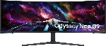 Монитор 57" Samsung Odyssey Neo G9 G95NC VA 7680x2160, 240 Гц, 1 мс, 32:9, 420 кд/м², 3xHDMI, DisplayPort, изогнутый экран, HDR, Flicker Free, Low Blue Light, белый