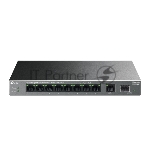 Коммутатор TP-Link LS1210GP, 8×1 Гбит/с PoE+ + 1×1 Гбит/с + 1×1 Гбит/с SFP, неуправляемый