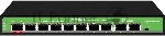 Коммутатор Digma DSP208F-2F-T120 V1, 10×100 Мбит/с, неуправляемый