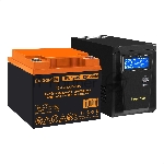 Комплект Источник бесперебойного питания EX295986RUS + батарея 45Aч EX285666RUS 1шт (инвертор, синус, для котла) ExeGate SineTower SZ-600.LCD.AVR.1SH <600VA/360W, чистый синусоида, LCD дисплей, AVR, 1*Schuko, линейно-интерактивный, Black> + батарея ExeGate HRL 12-45 (12В, 45Ач) 1шт