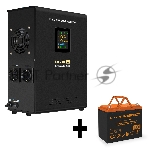 Комплект Источник бесперебойного питания EX295997RUS + батарея 75Aч EX285653RUS 1шт (инвертор, синус, для котла, настенный) ExeGate FineSine SX-1000.LCD.AVR.2SH <1000VA/600W, чистая синусоида, цветной LCD-дисплей, AVR, 2*Schuko, линейно-интерактивный, крепление настенное/универсальное, черный> + батарея ExeGate HRL 12-75 (12В, 75Ач) 1шт