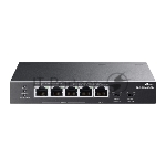 Коммутатор настольный TP-Link TL-SG1005P-PD с 5 гиг. портами (1 порт с входящим PoE++, 4 порта с исходящим PoE+), бюджет PoE: 9, 21, 47 или 66 Вт (зависит от используемого стандарта входящего PoE)