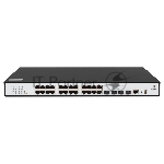 Коммутатор SNR SNR-S2989G-24TX-POE, 24×1 Гбит/с PoE + 4×10 Гбит/с SFP+, управляемый
