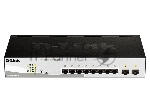 Коммутатор D-Link DGS-1210-10P/F3A, 8×1 Гбит/с + 2×1 Гбит/с SFP, настраиваемый
