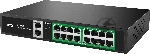 Коммутатор Netis P116GC, 16×1 Гбит/с PoE + 2×1 Гбит/с Uplink, неуправляемый