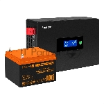 Комплект Источник бесперебойного питания EX295992RUS + батарея 26Aч EX285663RUS 1шт (инвертор, синус, для котла, PF=1, настенный) ExeGate IdealSine SR-600.LCD.2SH <600VA/600W, чистая синусоида, цветной LCD-дисплей, 2*Schuko, крепление настенное, черный> + батарея ExeGate HRL 12-26 (12В, 26А·ч) 1шт