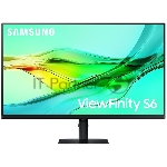 Монитор 31.5" Samsung ViewFinity S6 S60UD IPS 2560x1440, 100 Гц, 5 мс, 16:9, 350 кд/м², HDMI, DisplayPort, USB Type-C, HDR, Flicker Free, Low Blue Light, черный