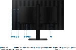 Монитор 27" Samsung ViewFinity S8 S80UD LS27D804UAIXCI IPS 3840x2160, 60 Гц, 5 мс, 16:9, 350 кд/м², 1xHDMI, 1xDP, 1xUSB-C, 3xUSB-A 3.2 Gen 1, 1x3.5 мм, черный