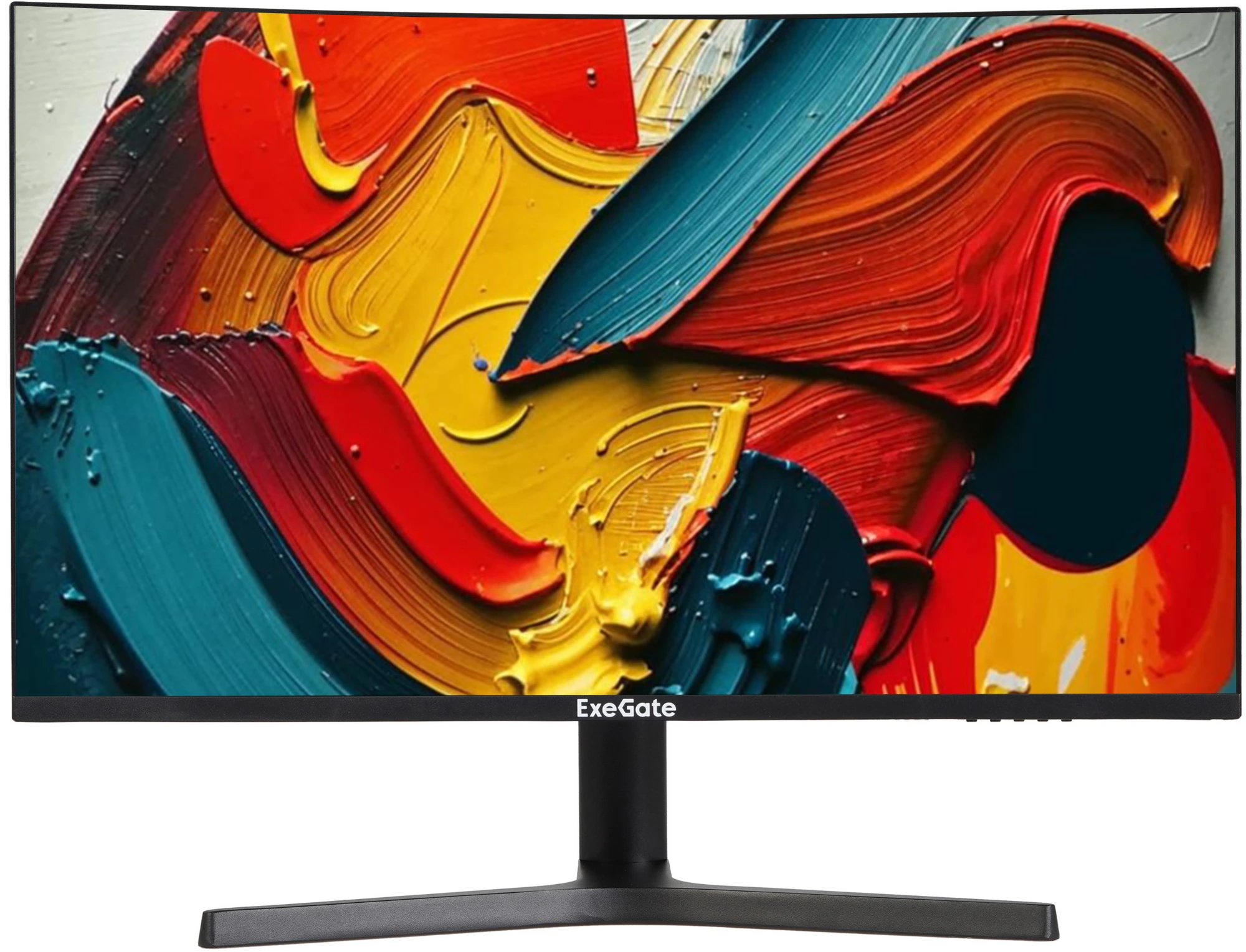 Монитор 27" ExeGate Combat EC2700TA VA 2560x1440, 165 Гц, 1 мс, 16:9, 300 кд/м², 2xHDMI, DisplayPort, изогнутый экран, Flicker Free, Low Blue Light, черный