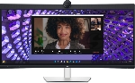 Монитор 34" Dell P3424WEB IPS 3440x1440, 60 Гц, 5 мс, 21:9, 300 кд/м2, 1xHDMI, 1хDP, 2хUSB-C, RJ-45, 1x3.5 мм, черный/серебристый