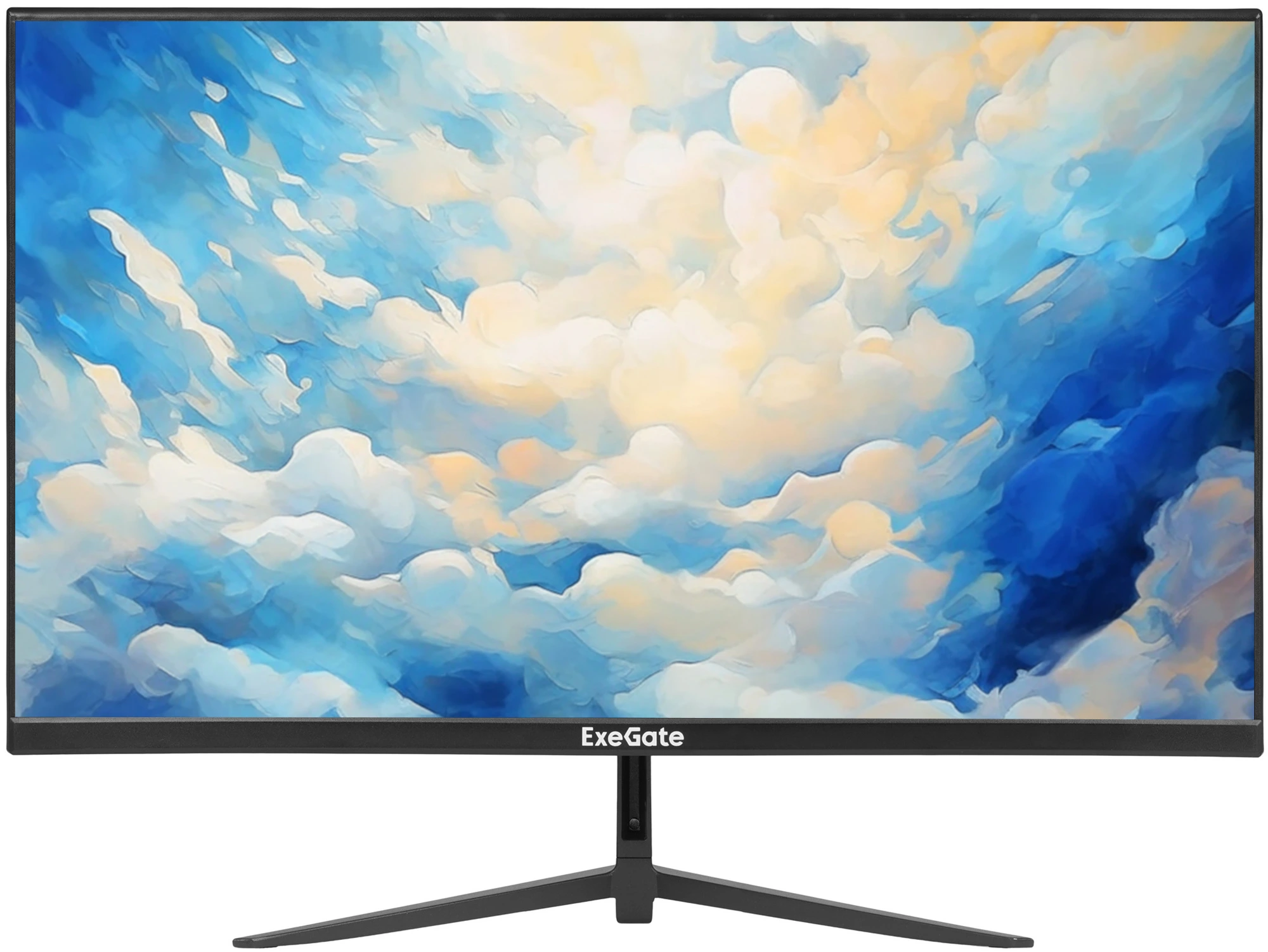 Монитор 27" ExeGate Combat EG2700A IPS 2560x1440, 165 Гц, 1 мс, 16:9, 300 кд/м², 1xHDMI, 1xDisplayPort, трехсторонний безрамочный дизайн, Flicker Free, Low Blue Light, черный