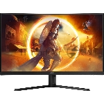 Монитор 31.5" AOC CQ32G4VE Fast VA 2560x1440, 180 Гц, 1 мс, 16:9, 300 кд/м², 2xHDMI, DisplayPort, изогнутый экран, HDR, FreeSync, Flicker Free, Low Blue Light, черный