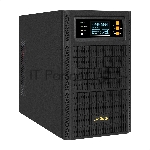 Источник бесперебойного питания On-line ExeGate PowerExpert TL-3000.96V.LCD.AVR.3SH.USB.RS232.SNMP 3000VA/3000W, On-Line, PF=1, LCD, 3*Schuko, RS232, USB, SNMP-slot, встроенные батареи 12V 7.2Ah - 8шт, возможность подключения до 4 внешних батарейных блоков 96В, Tower, металлический корпус, черный
