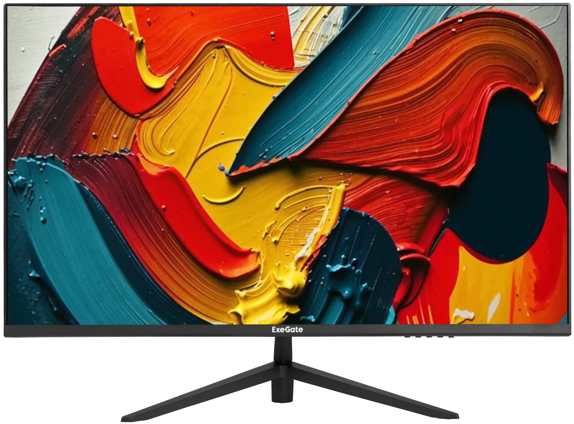Монитор 27" ExeGate ProSmart EZ2707CA IPS 1920x1080, 75 Гц, 5 мс, 16:9, 250 кд/м², 1xHDMI, 1xDisplayPort, VGA, Flicker Free, Low Blue Light, черный