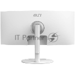 Монитор 34" MSI Modern MD342CQPW VA 3440x1440, 120 Гц, 4 мс, 21:9, 300 кд/м², 2xHDMI, 1xDP, 1xUSB-C, 2x3 Вт, белый, изогнутый