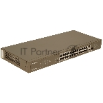 Коммутатор IP-COM F1126P-24-250W, 24×100 Мбит/с PoE + 1×1 Гбит/с + 1×1 Гбит/с Комбо (RJ45/SFP), неуправляемый