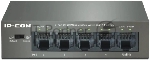Коммутатор IP-COM F1105P-4-63W, 4×100 Мбит/с PoE + 1×100 Мбит/с, неуправляемый