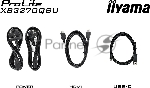 Монитор 31.5" Iiyama ProLite XB3270QSU-B1 IPS 2560x1440, 100 Гц, 3 мс, 16:9, 250 кд/м², HDMI 2.0, DP 1.4, 3.5 Jack, USB Hub (3x USB 3.0), динамики (2x2 Вт), черный