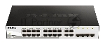 Коммутатор D-Link DGS-1210-16/G2A, 16×1 Гбит/с + 4×1 Гбит/с Combo, настраиваемый