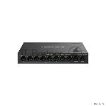 Коммутатор Mercusys MS110CMP, 8×100 Мбит/с PoE + 2×1 Гбит/с, неуправляемый