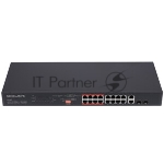 Коммутатор Mercusys MS118CP, 16×100 Мбит/с PoE + 2×1 Гбит/с, неуправляемый